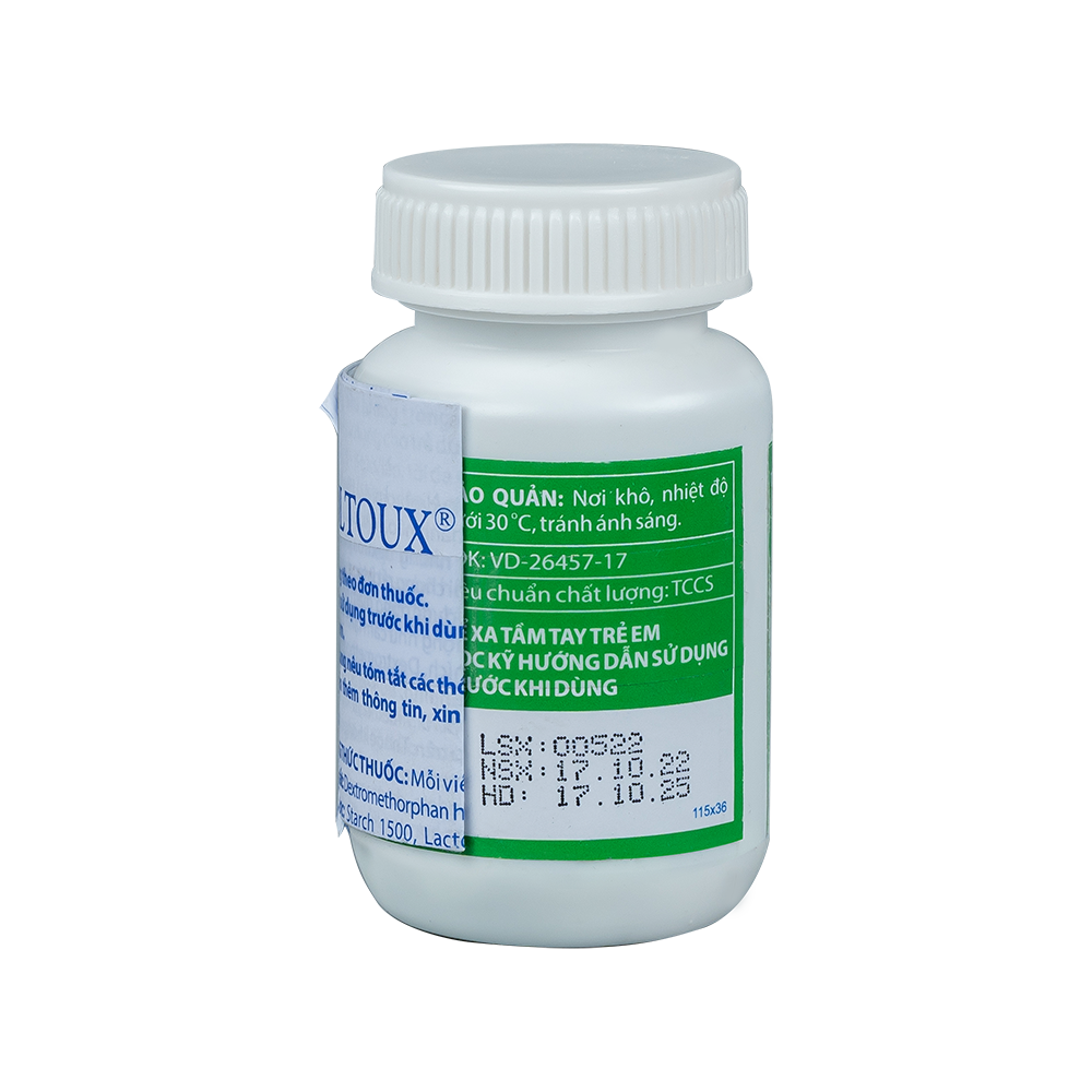 Coltoux 15 mg Chai 100 viên Domesco