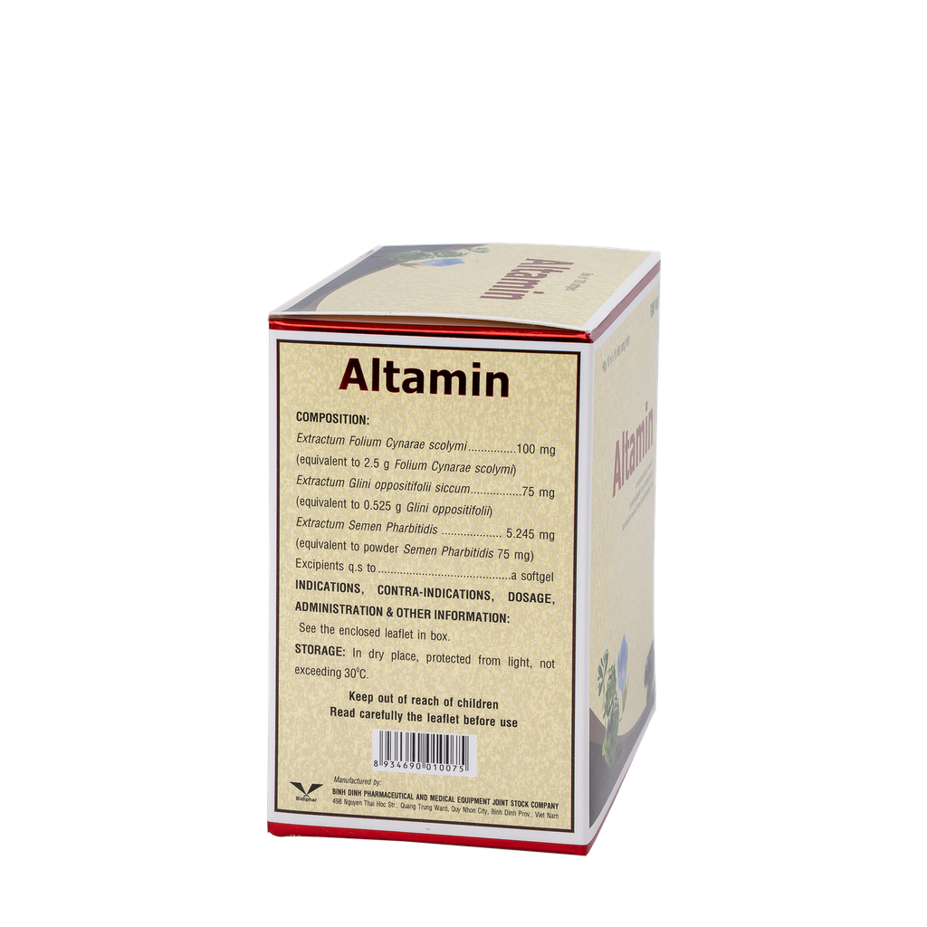 Altamin H/100 Hộp 10 Vỉ x 10 Viên Bidiphar
