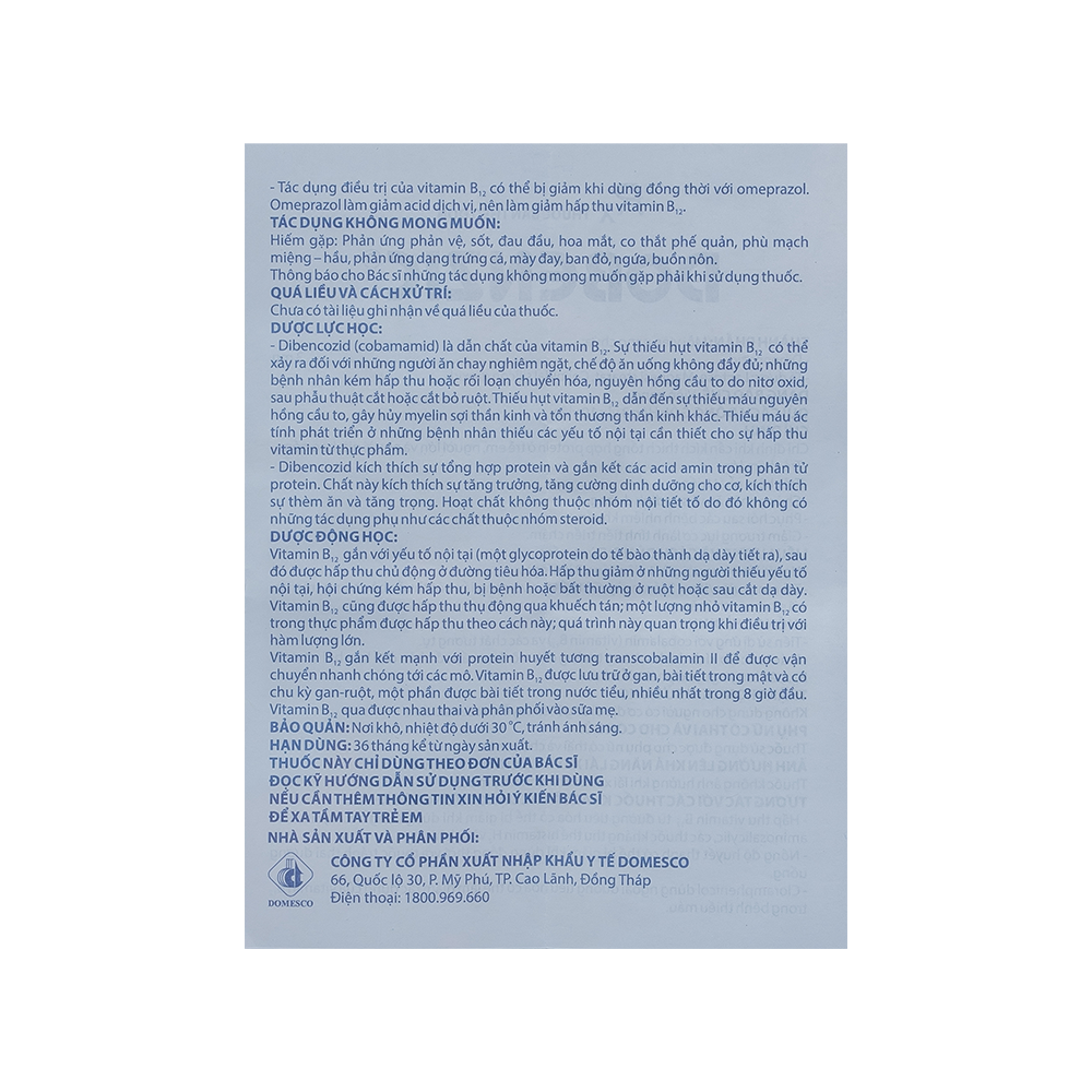 Dobenzic Hộp 3 vỉ x 10 viên Domesco