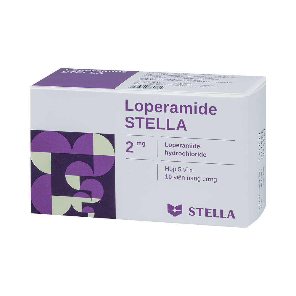 Loperamid Stella Hộp 5 vỉ x 10 viên Stella
