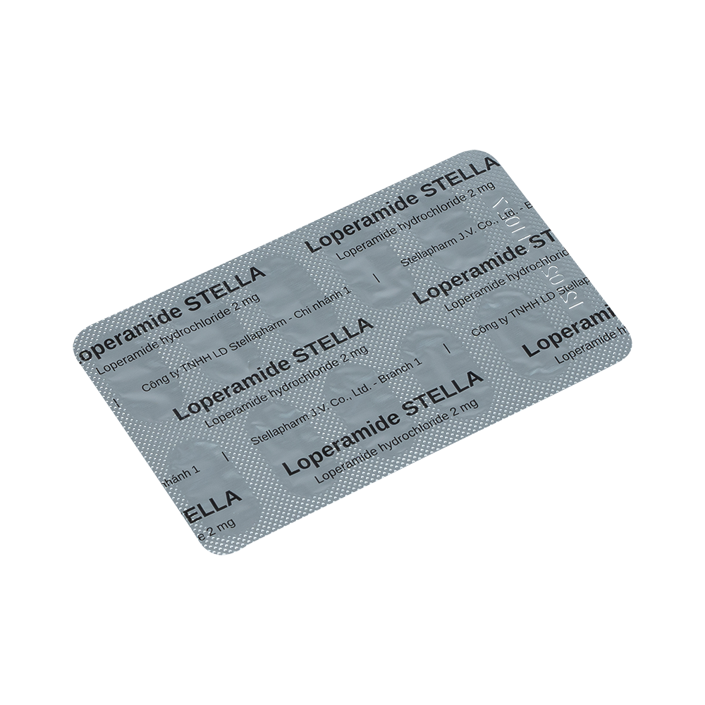 Loperamid Stella Hộp 5 vỉ x 10 viên Stella