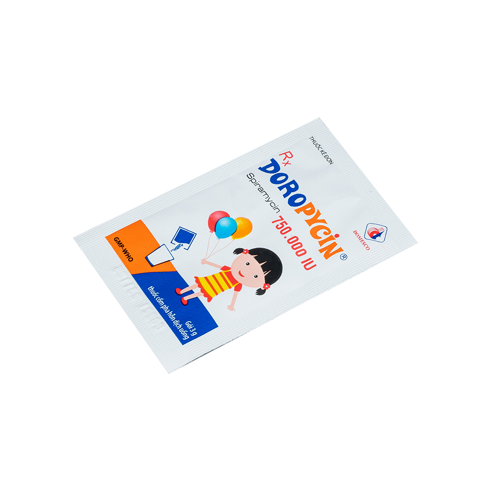 Doropycin 750.000 IU Hộp 20 gói x 3g Domesco