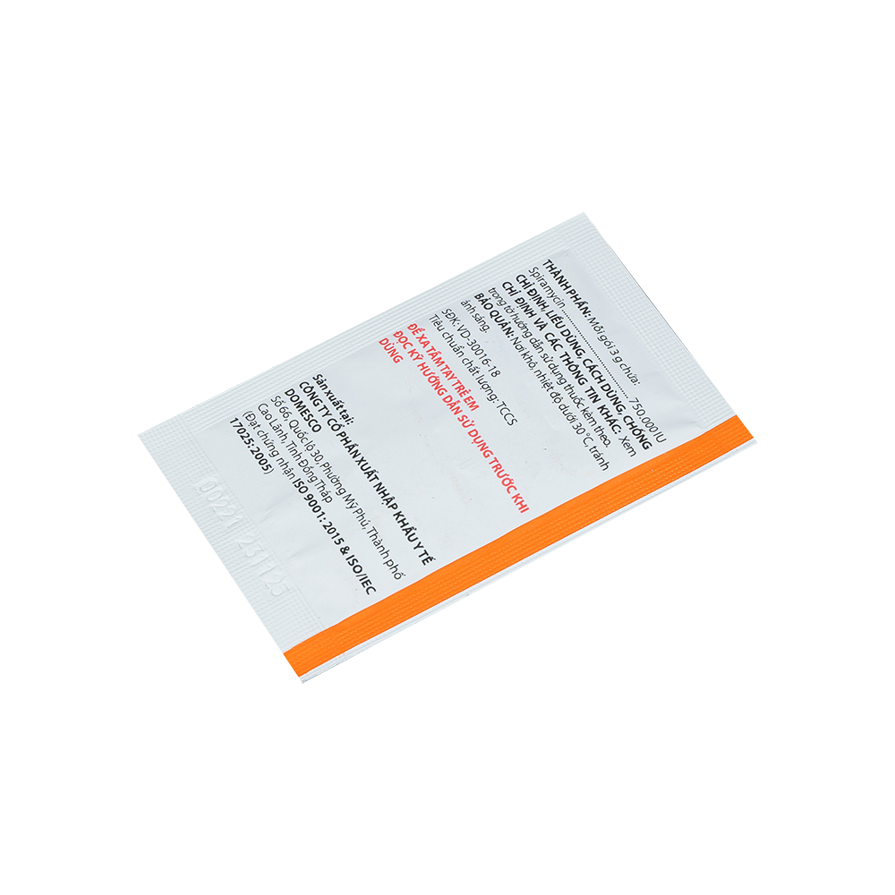 Doropycin 750.000 IU Hộp 20 gói x 3g Domesco