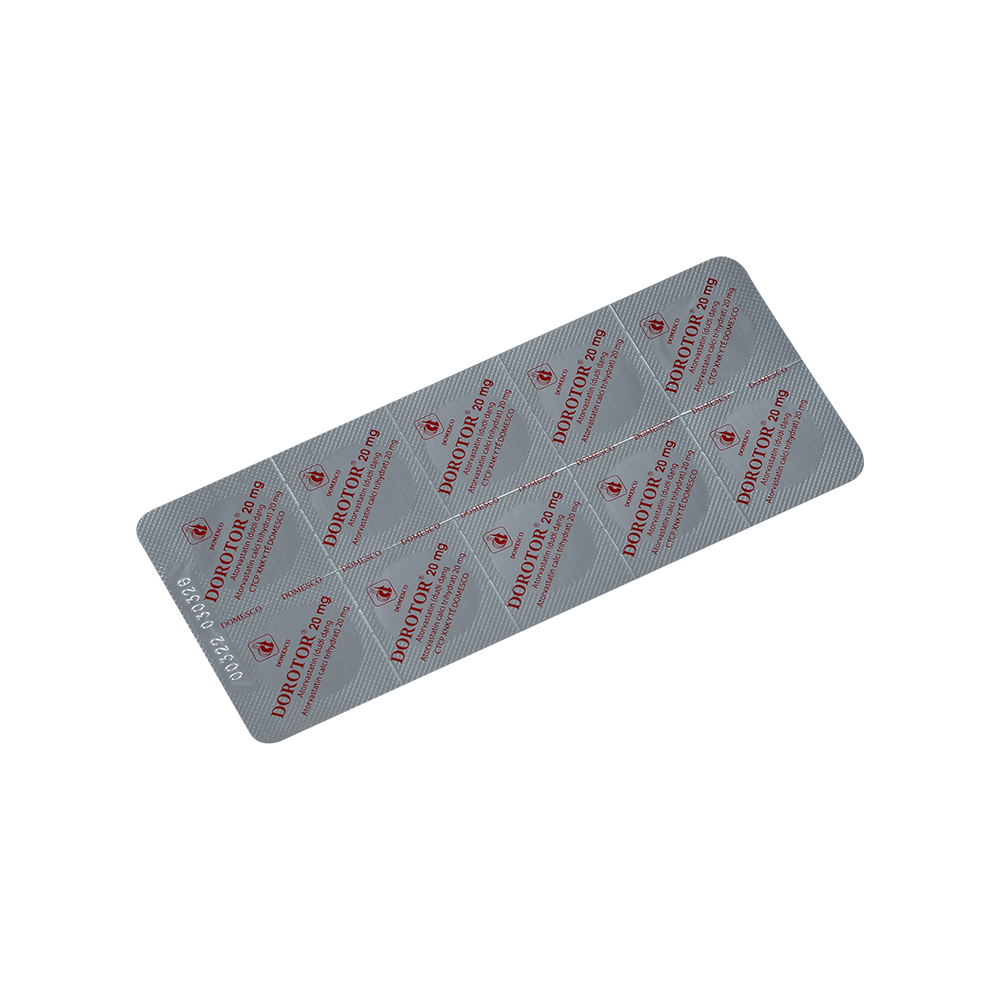 Dorotor 20 mg Hộp 2 vỉ x 10 viên Domesco