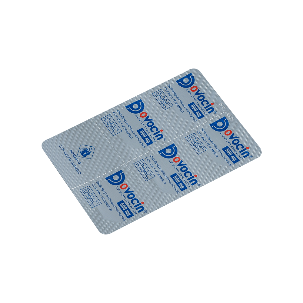 Dovocin 500 mg Hộp 1 vỉ x 5 viên Domesco