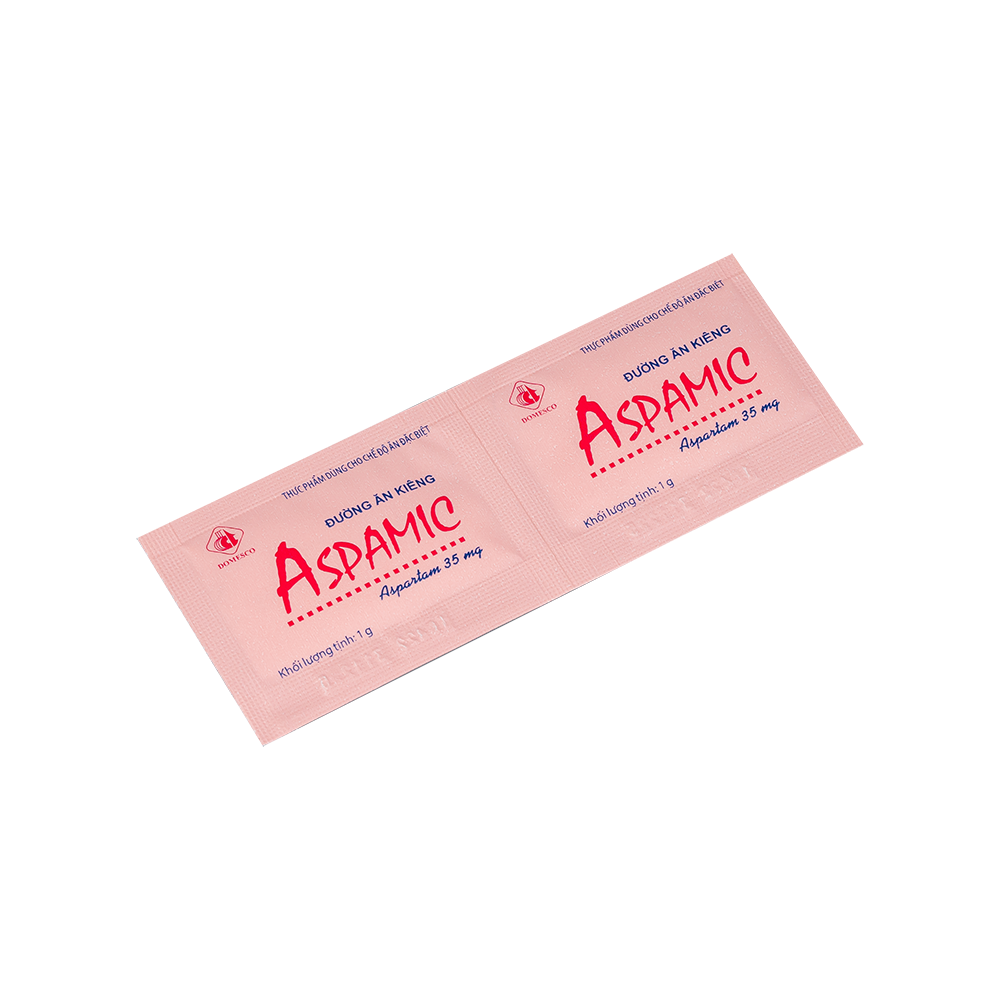 Đường ăn kiêng Aspamic Hộp 50 gói x 1g