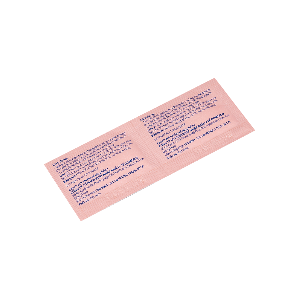 Đường ăn kiêng Aspamic Hộp 50 gói x 1g