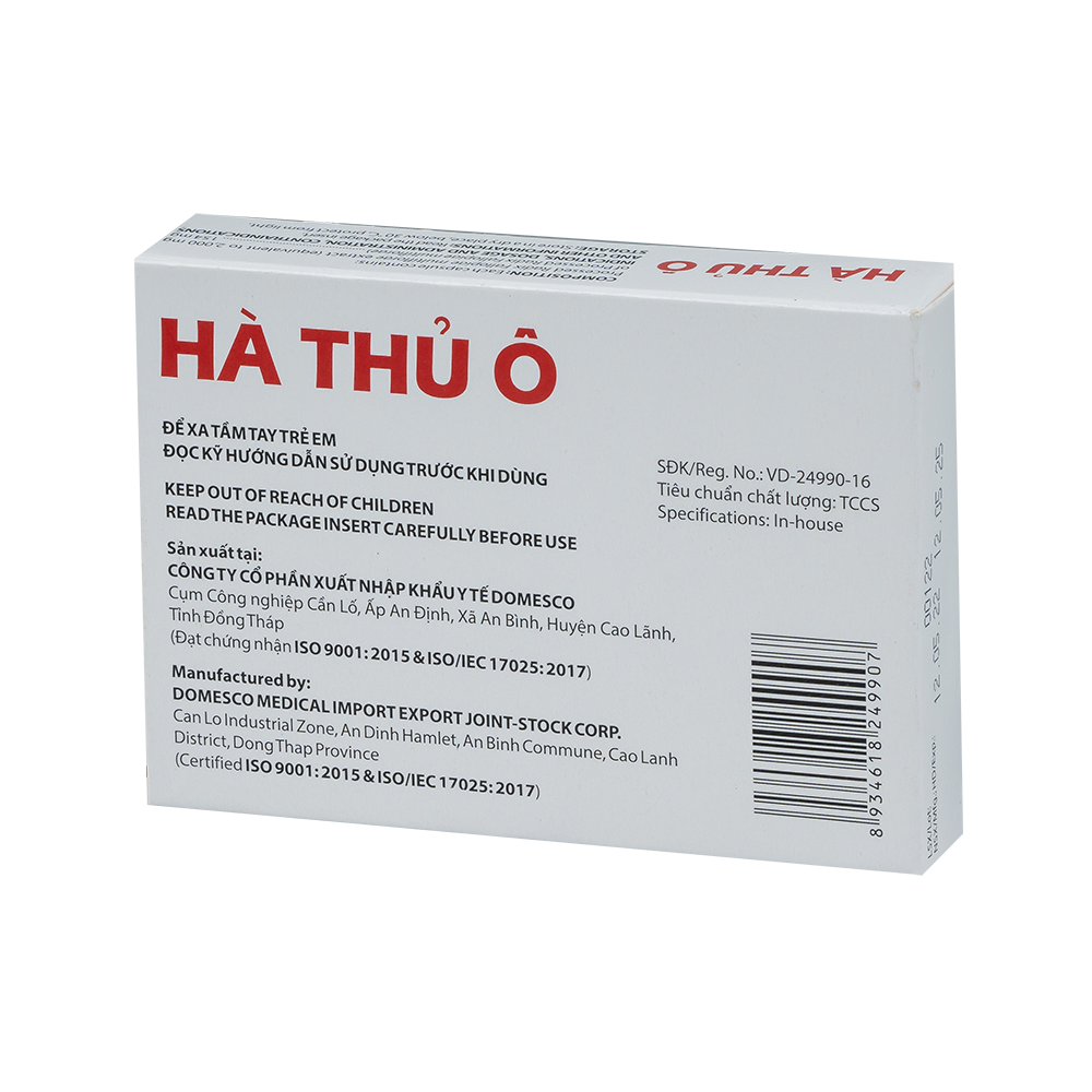 Hà thủ ô Hộp 3 vỉ x 10 viên Domesco