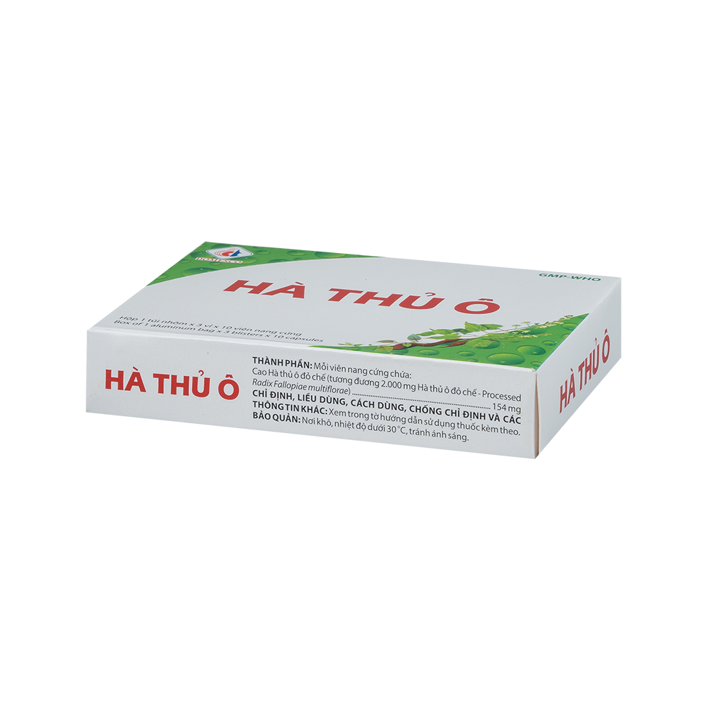 Hà thủ ô Hộp 3 vỉ x 10 viên Domesco