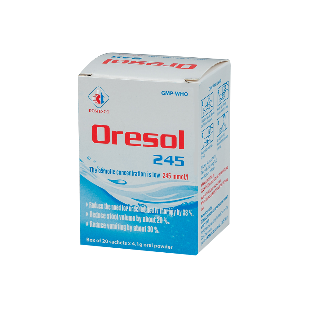 Oresol 245 Hộp 20 gói x 4,1g Domesco