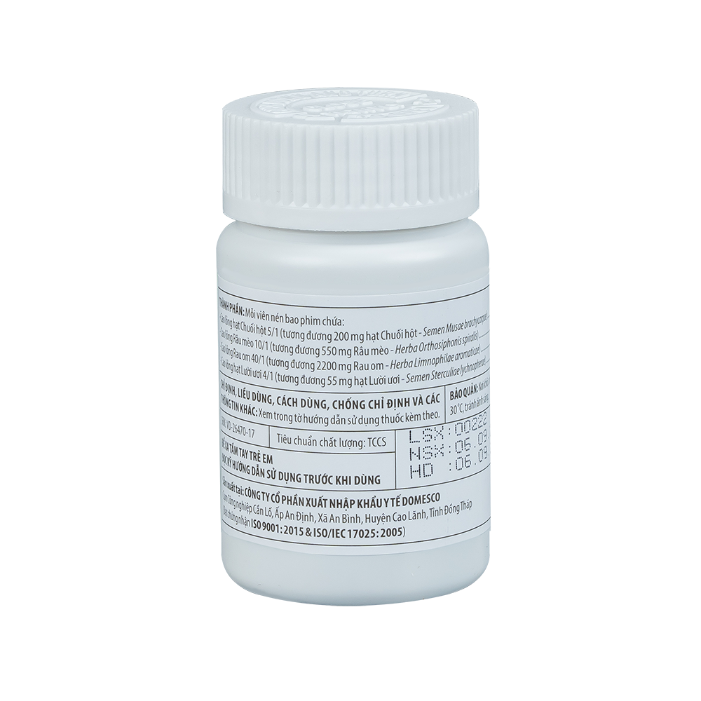 Viên sỏi thận Chai 100 viên Domesco