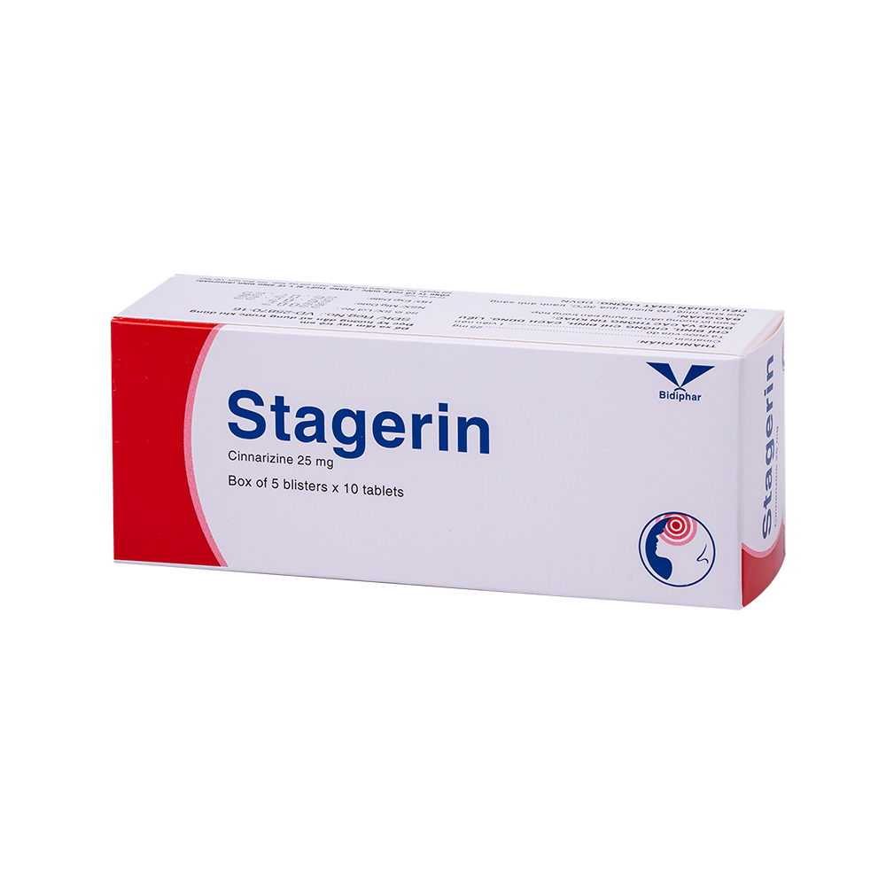 Stagerin (vỉ nhôm) H/50 Hộp 5 Vỉ x 10 Viên Bidiphar