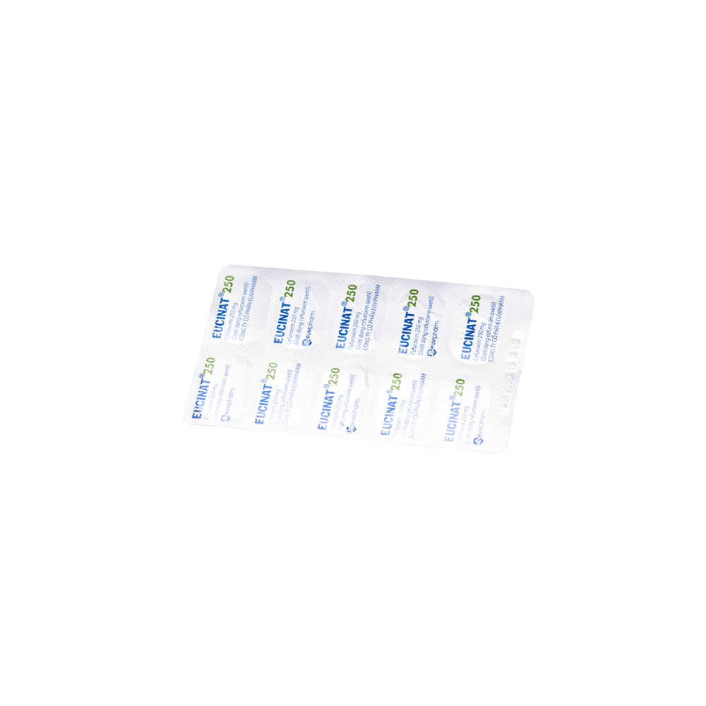 Eucinat 250 Hộp 1 vỉ x 10 viên Euvipharm