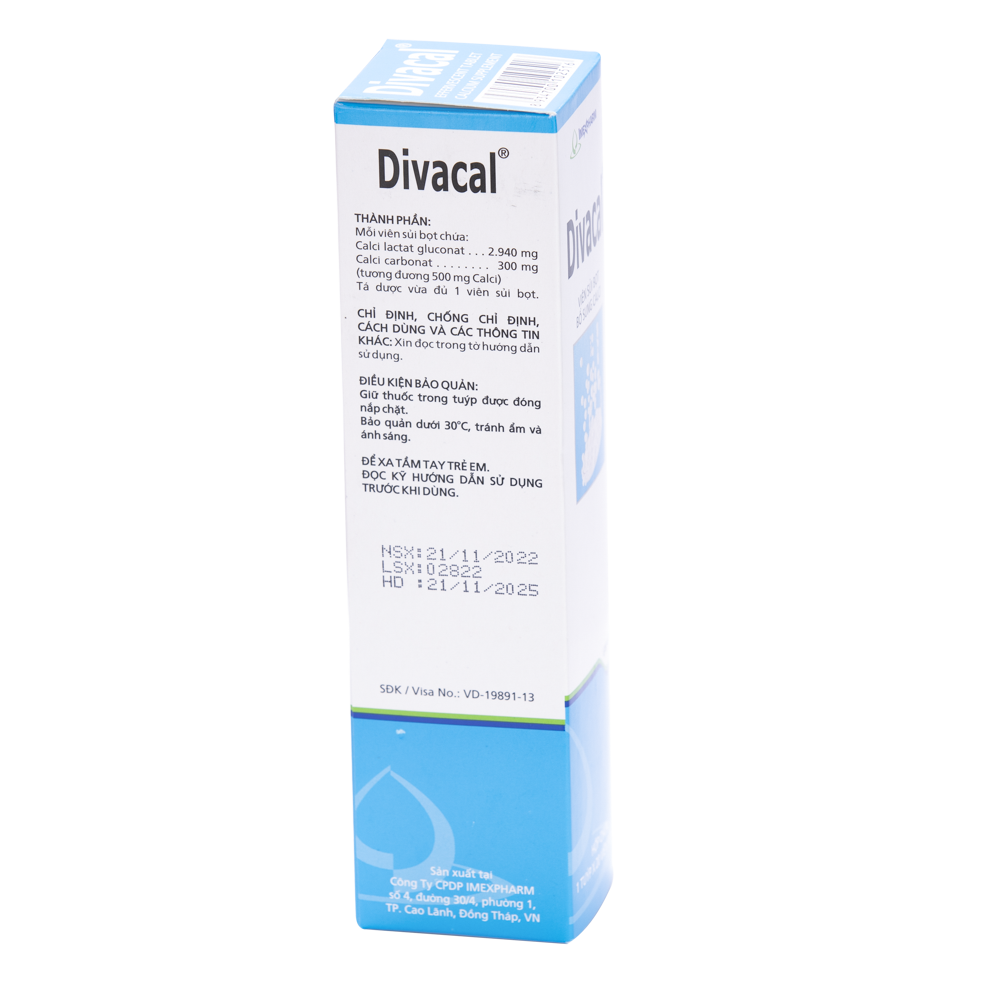 Divacal Tube 20 viên Imexpharm