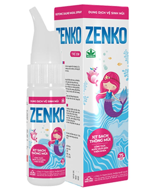 Zenko trẻ em Hộp 1 lọ x 75ml Nhất Nhất