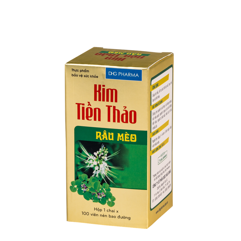 Kim tiền thảo râu mèo Hộp 1 chai x 100 viên DHG