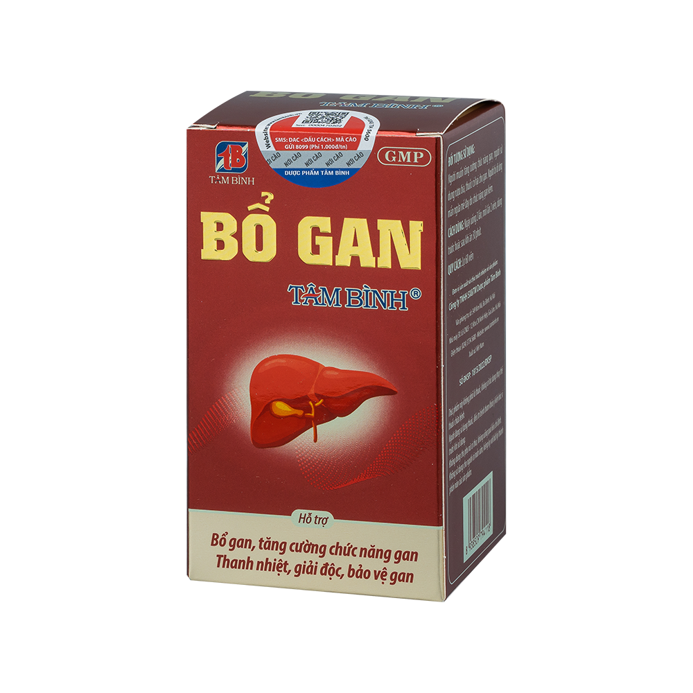 Bổ Gan Hộp 1 lọ x 60 viên Tâm Bình