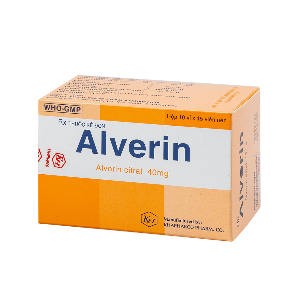 ALVERIN 40mg Tab Hộp 150 viên Khapharco