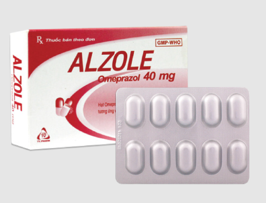 Alzole 40mg Hộp 3 vỉ x 10 viên TV.Pharm