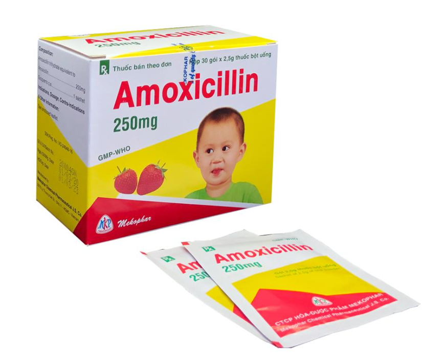 AMOXICILIN 250mg (H/30gói)
