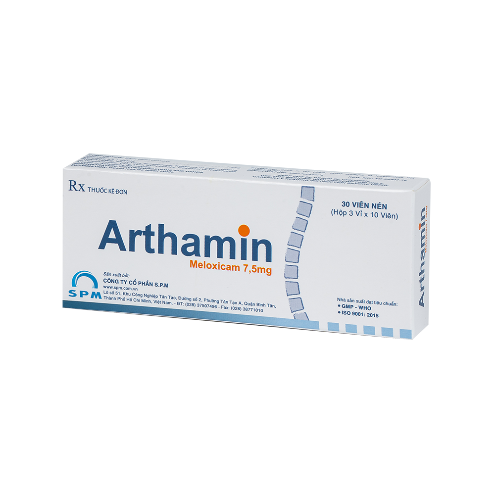 Arthamin Hộp 3 vỉ x 10 viên SPM