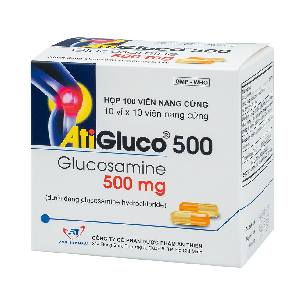 ATIGLUCO 500 Hộp 10 vỉ x 10 viên