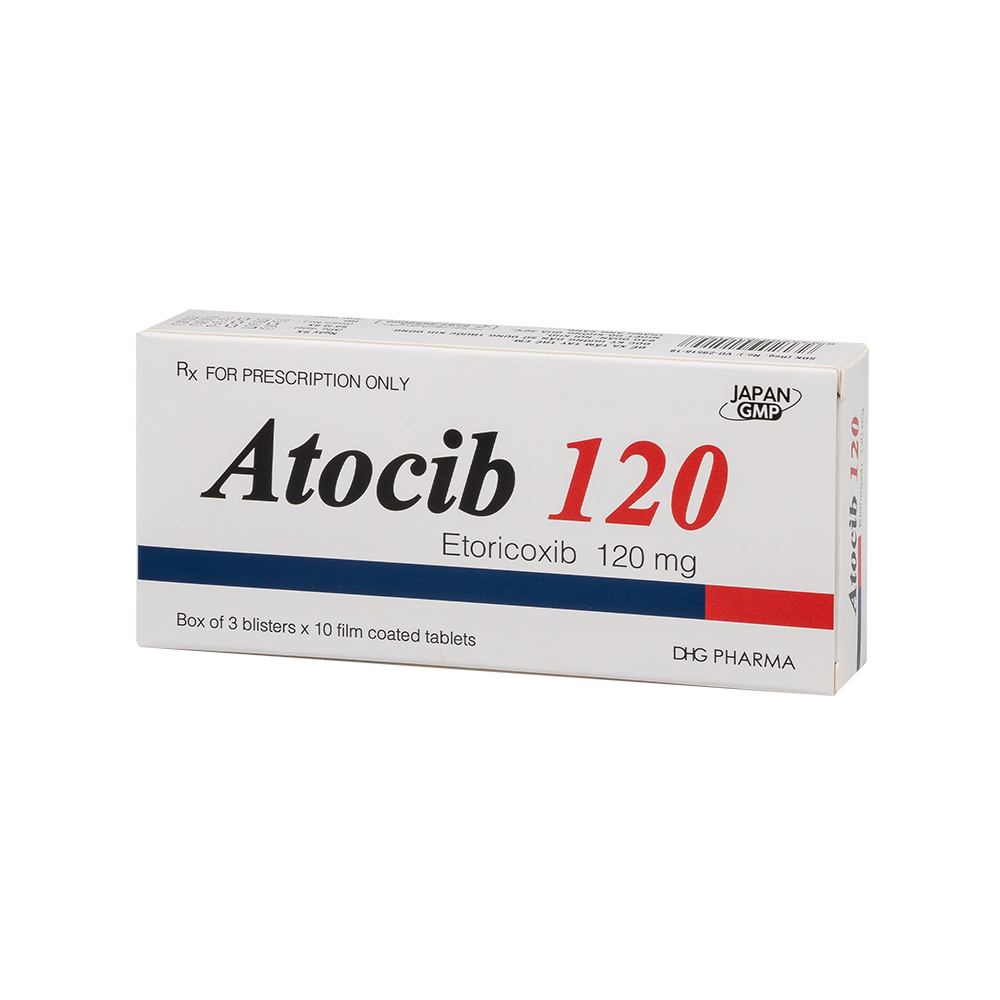 Atocib 120 Hộp 3 Vỉ x 10 Viên DHG