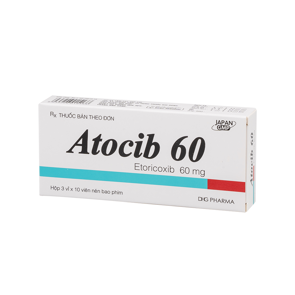 Atocib 60 Hộp 3 Vỉ x 10 Viên DHG