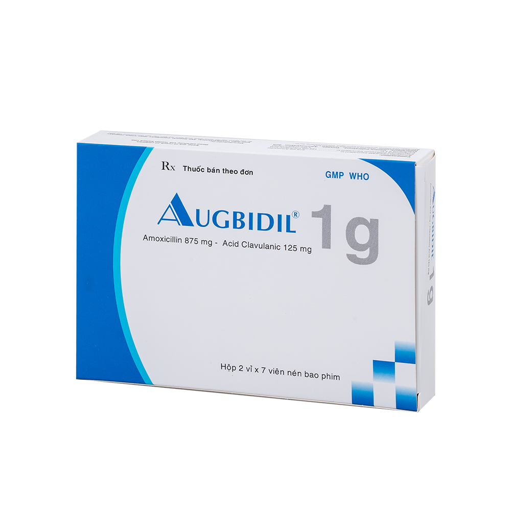 Augbidil 1g H/14 Hộp 2 Vỉ x 7 Viên Bidiphar