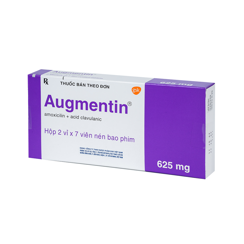AUGMENTIN TAB 625MG 2x7'S 14 Viên/ hộp GSK Pharma