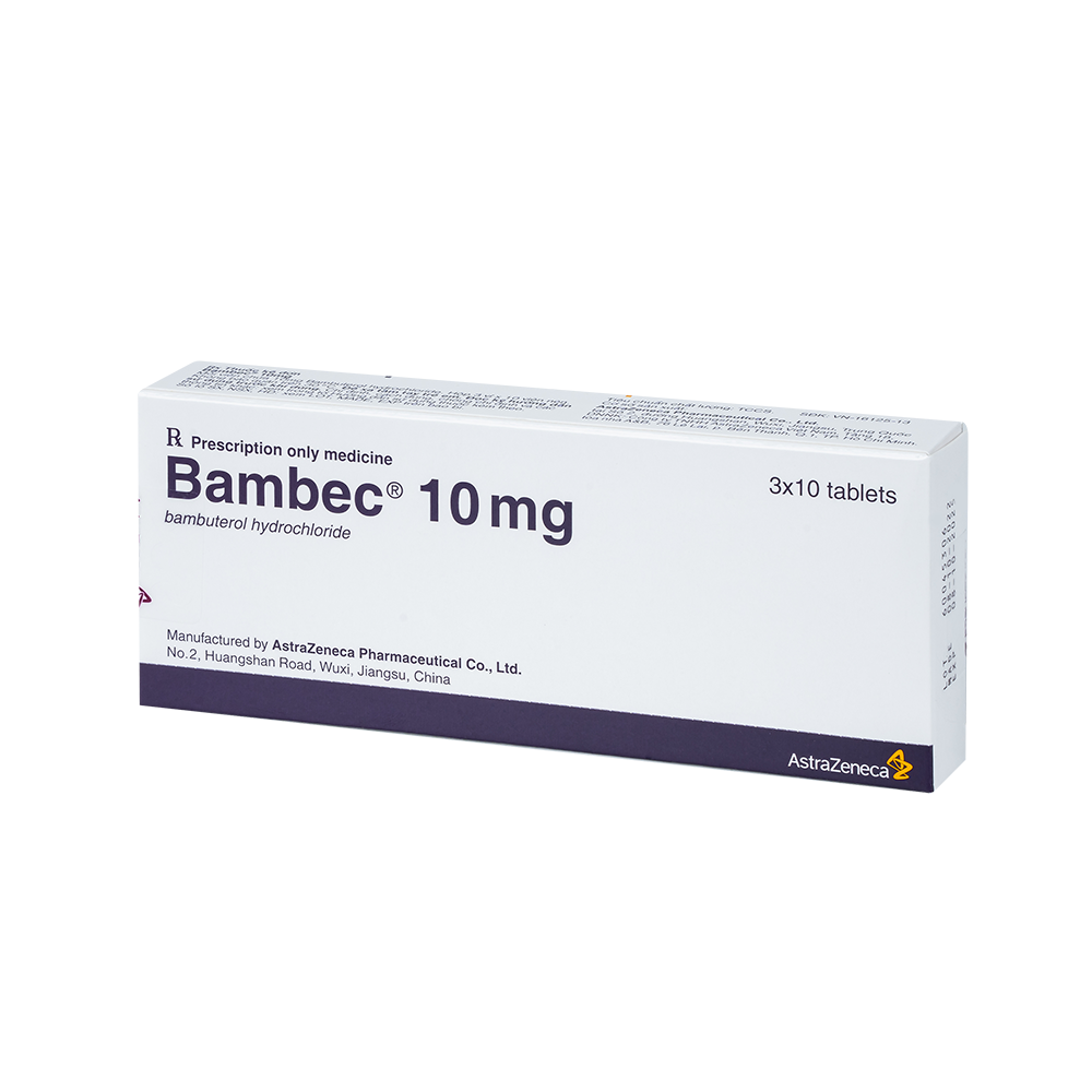 Bambec 10mg Hộp 3 vỉ x 10 viên AstraZeneca