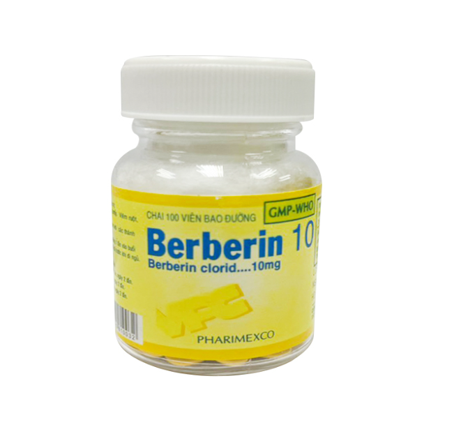BERBERIN 10mg Hộp 1 chai 100 viên Dược Cửu Long