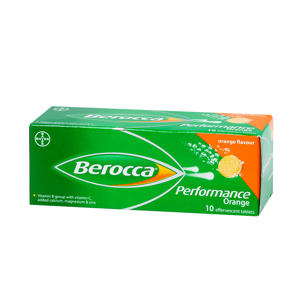 BEROCCA PERFORMANCE ORANGE TAB 10'S 10 Viên/ hộp Bayer