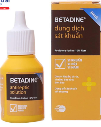 BETADINE ANTISEPTIC SOL 10% 30ML Hộp 01 lọ Mundipharma