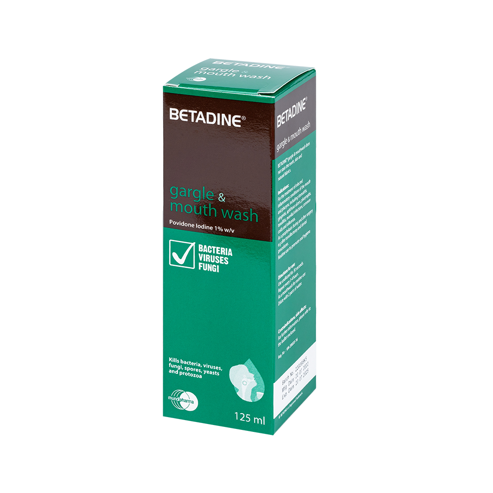 BETADINE GARGLE 1% Chai 125ml Mundi Pharma