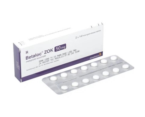 Betaloc Zok 50mg Hộp 2 vỉ x 14 viên AstraZeneca AB