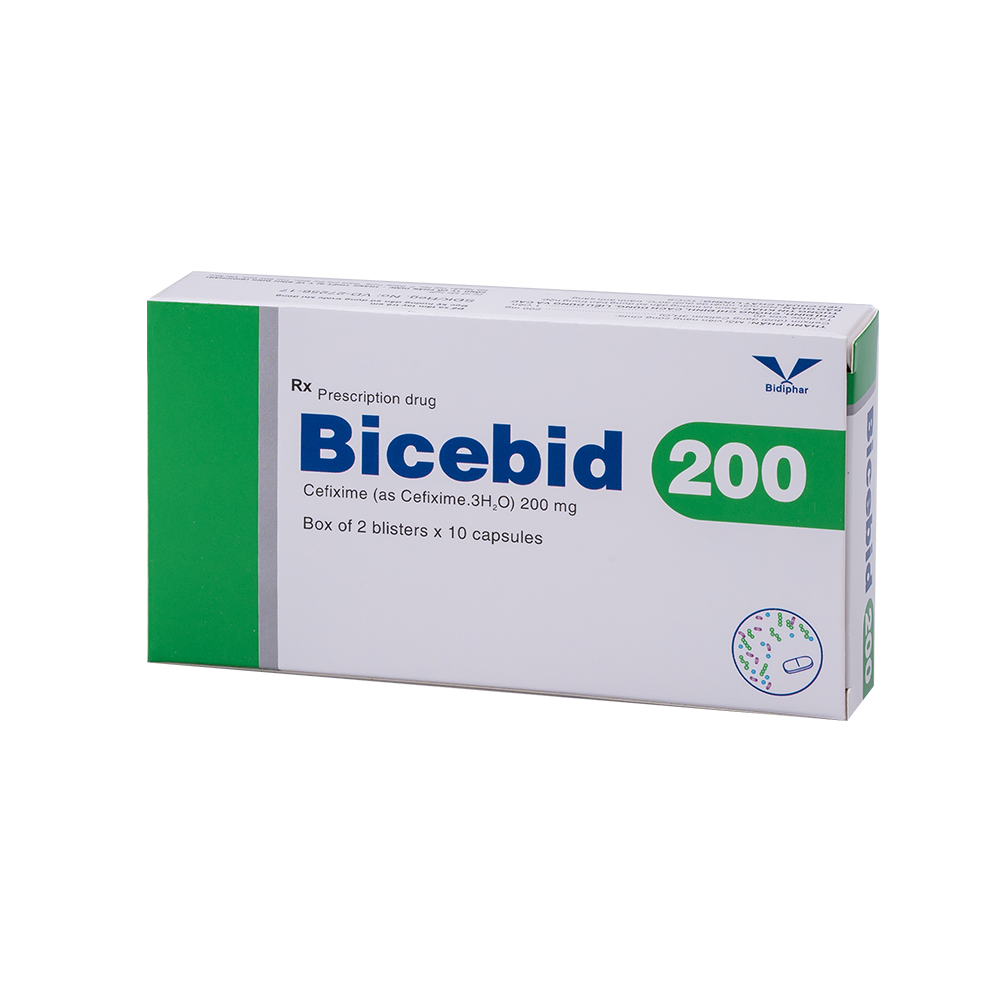Bicebid 200 H/20 Hộp 2 Vỉ x 10 Viên Bidiphar