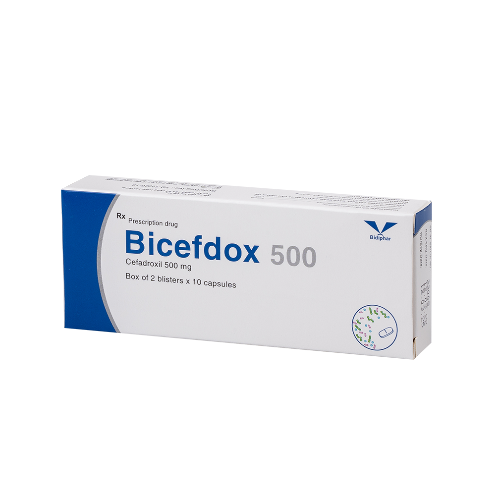 Bicefdox 500 H/20 Hộp 2 Vỉ x 10 Viên Bidiphar