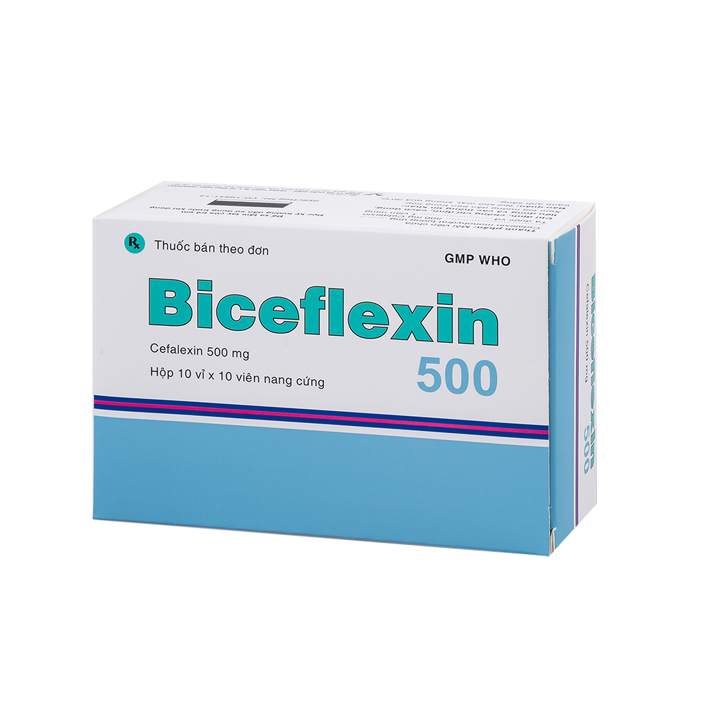 Biceflexin 500 H/100 Hộp 10 Vỉ x 10 Viên Bidiphar