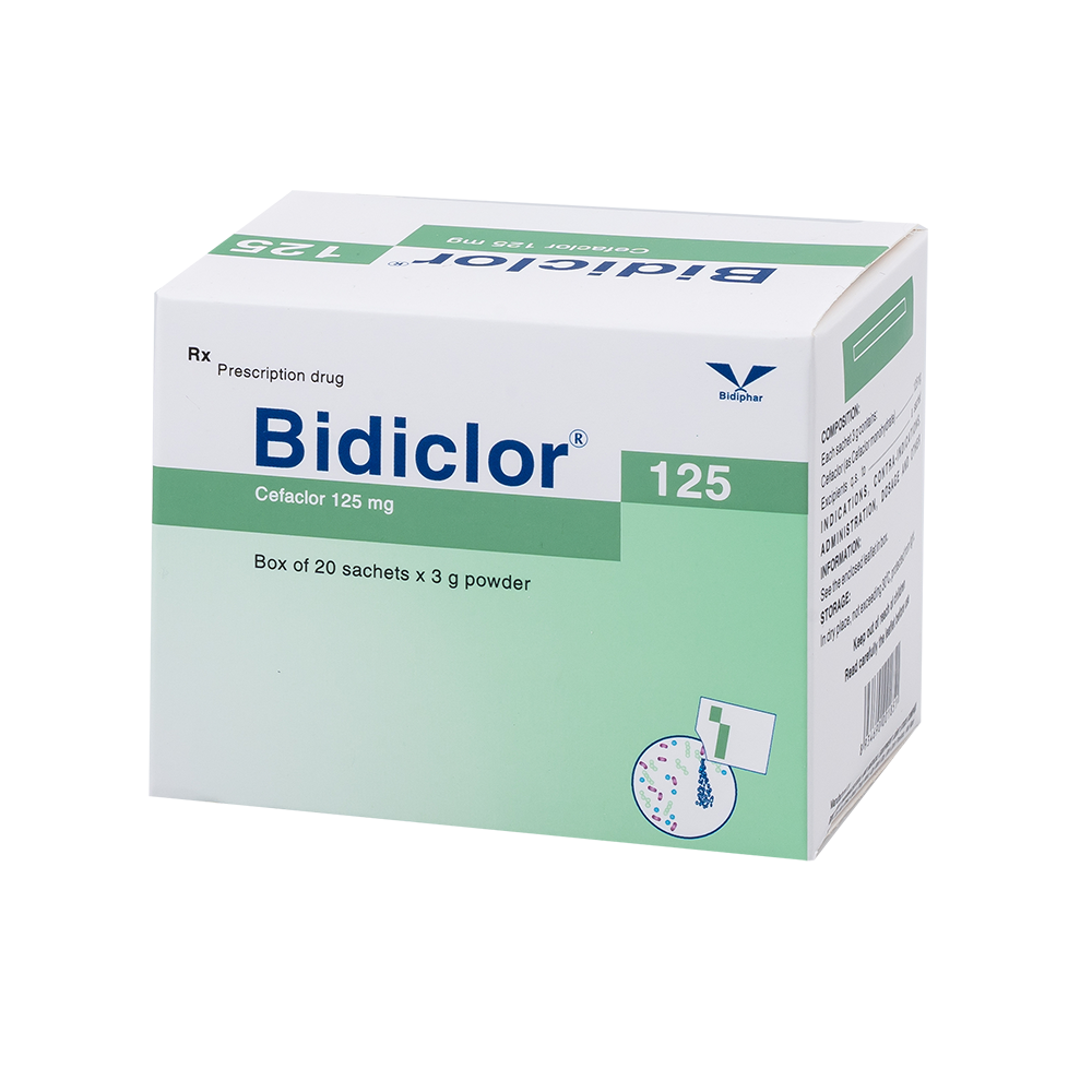 Bidiclor 125 H/20 Hộp 20 Gói Bidiphar