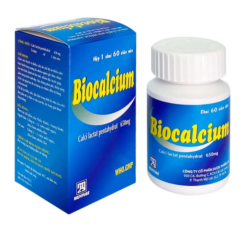 BIOCALCIUM Chai 60 viên