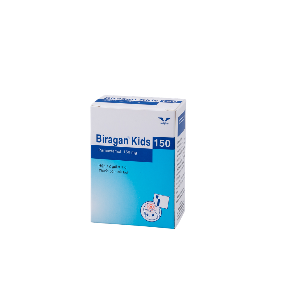 Biragan Kids 150  Hộp 12 Gói Bidiphar