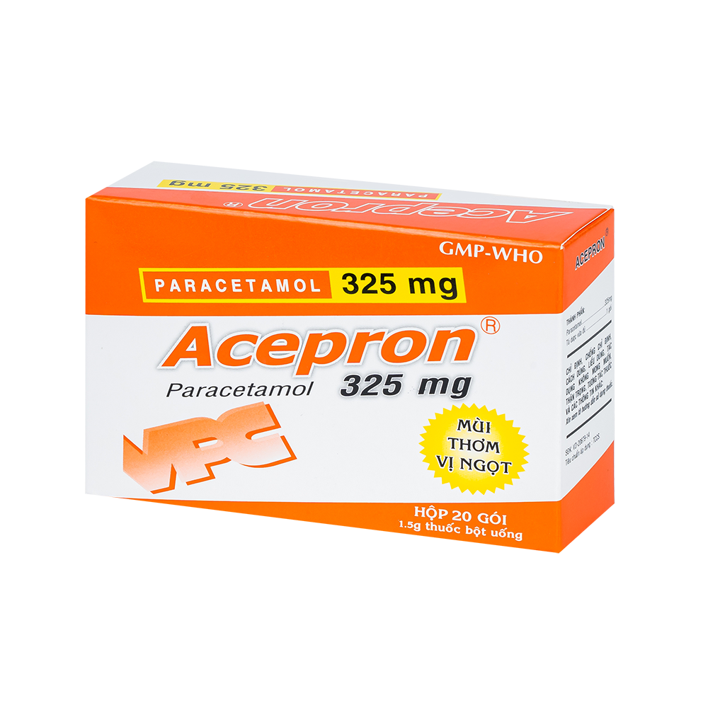 ACEPRON 325 Hộp 20 gói x 1,5g Dược Cửu Long