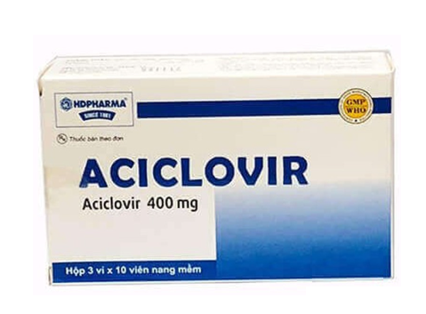 Aciclovir 400mg Hộp 3 vỉ x 10 viên  HDPHARMA