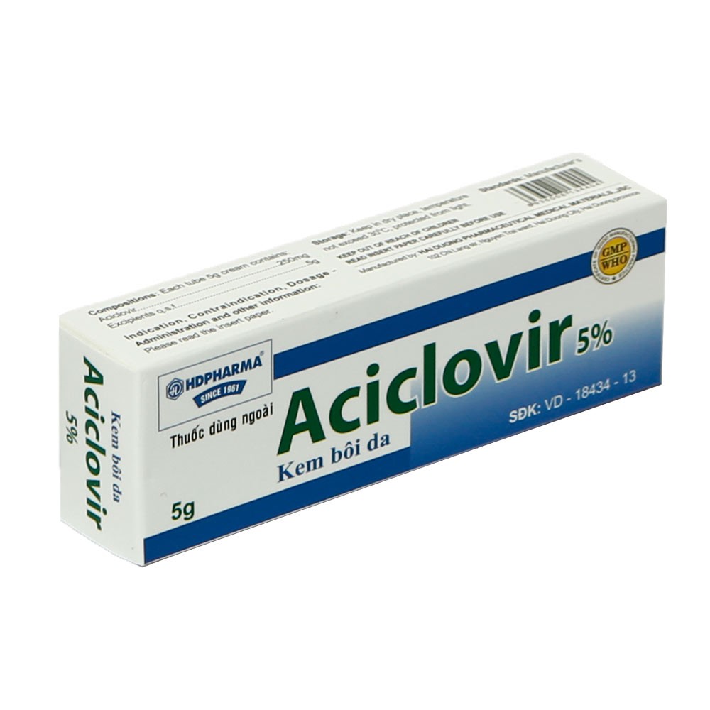 Aciclovir Tuýp 5g  HDPHARMA