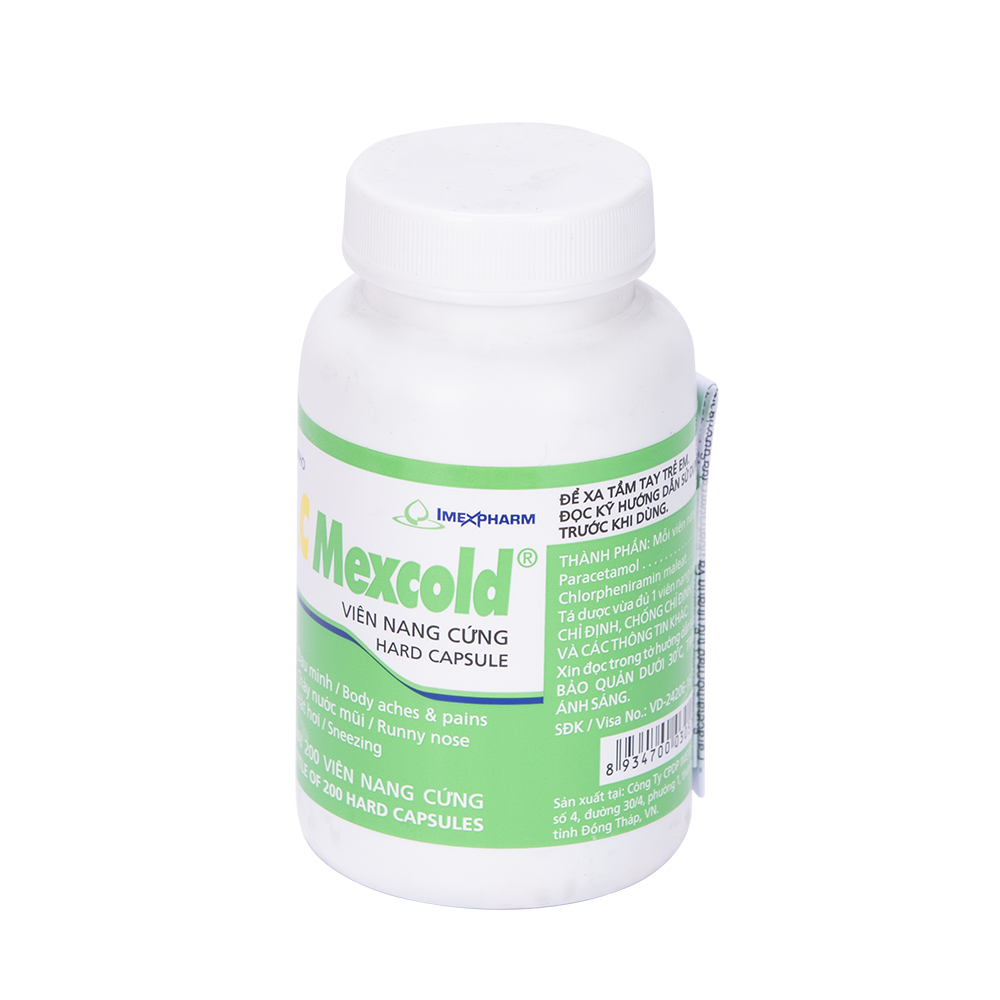 A.C Mexcold chai 200 viên Imexpharm