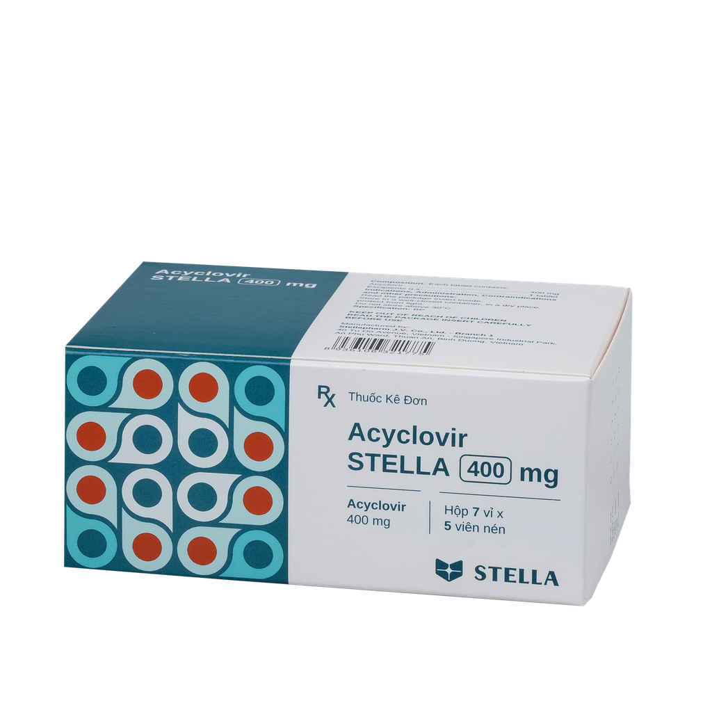 Acyclovir Stella 400mg  Hộp/35viên Stella