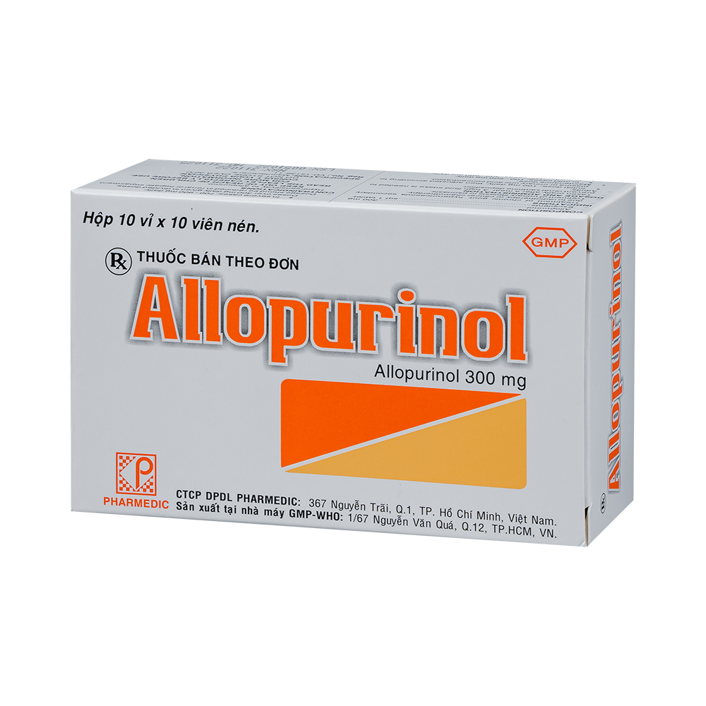 ALLOPURINOL * Hộp 10 vỉ x 10 viên