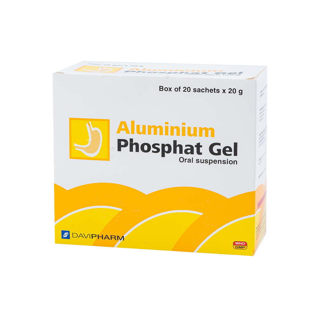 ALUMINIUM PP GEL Hộp 20 Gói Davipharm