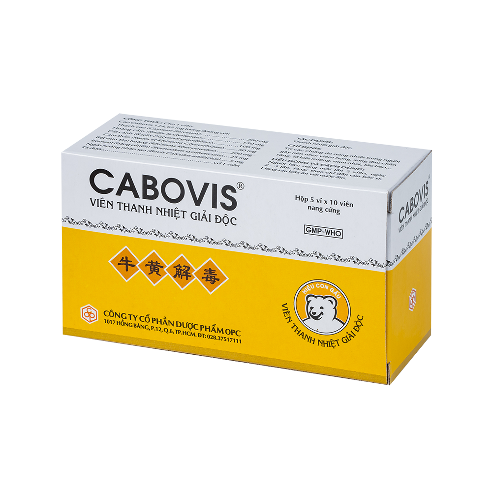 CABOVIS Viên thanh nhiệt giải độc (Hộp 50NC)